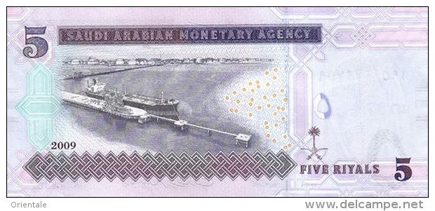 SAUDI ARABIA P. 32b 5 R 2009 UNC - Arabie Saoudite