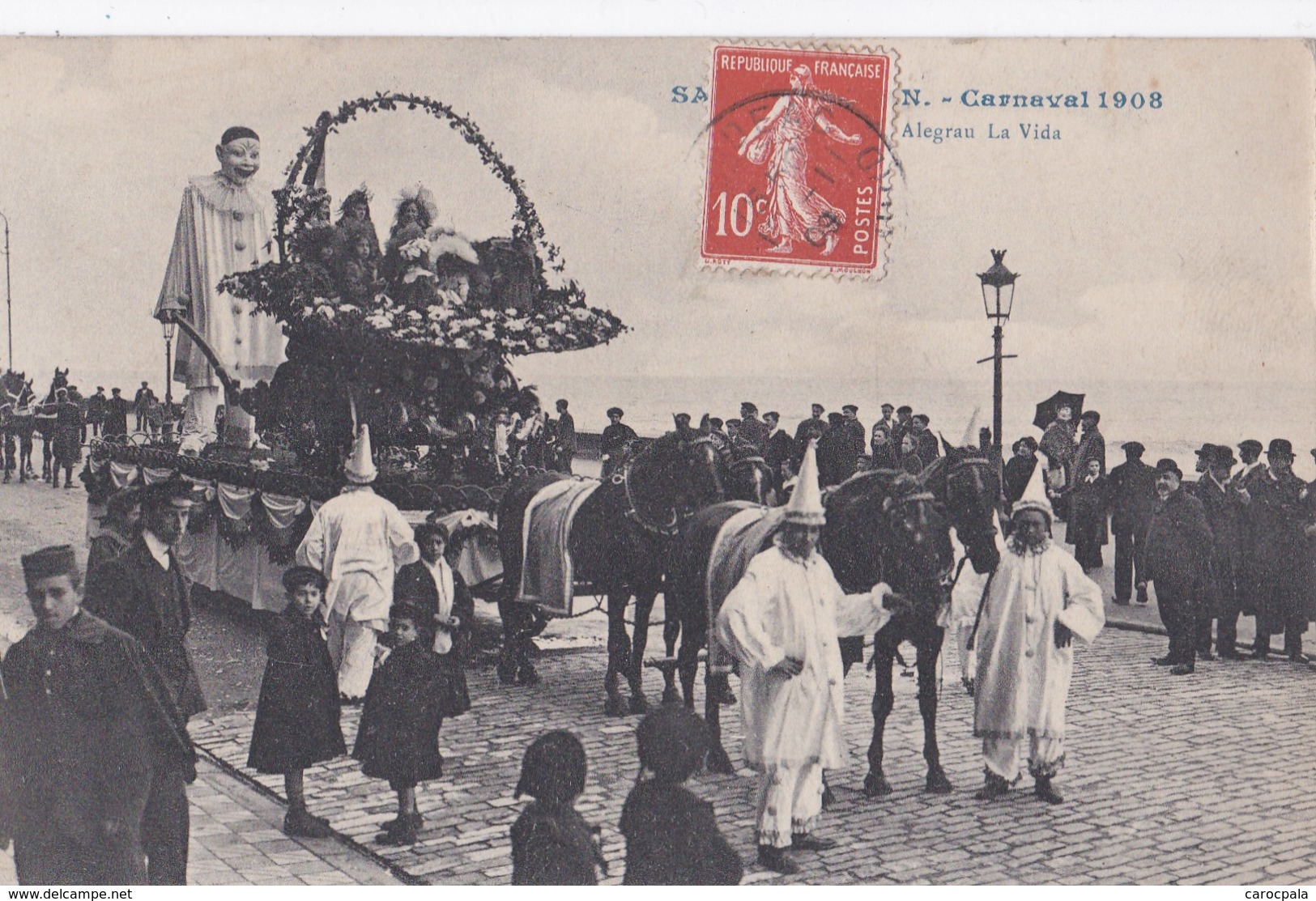 Carte 1908 SAN SEBASTIAN / CARNAVAL - Sonstige & Ohne Zuordnung