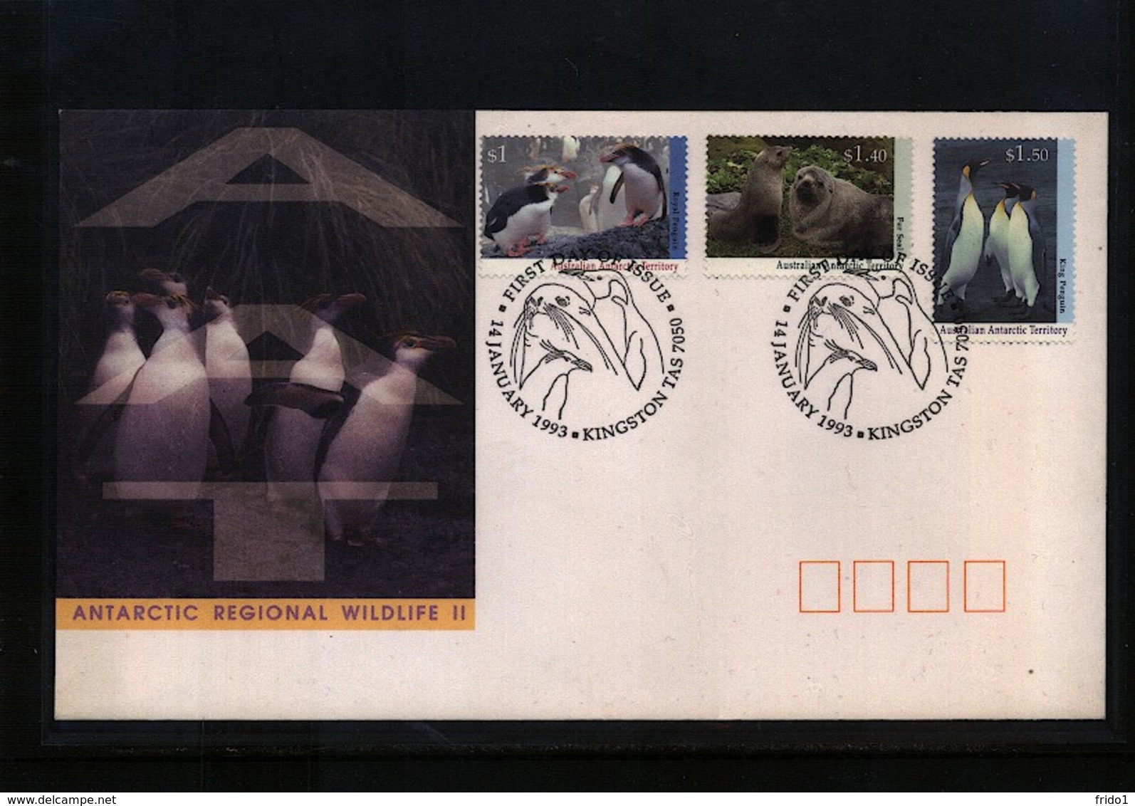 Australian Antarctic Terrritory 1993 Antarctic Willife FDC - Briefe U. Dokumente