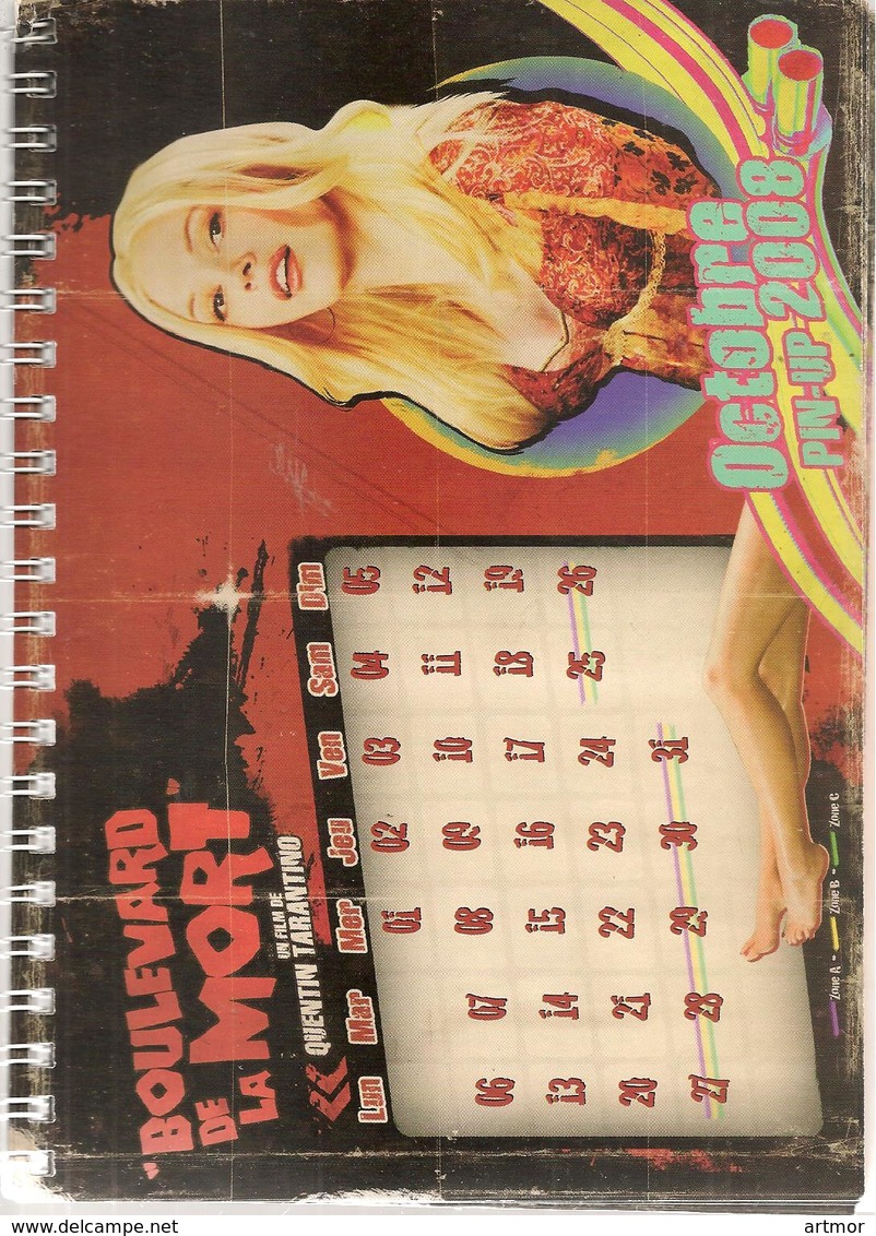 BOULEVARD DE LA MORT - TARANTINO - EDITION COLLECTOR COMPLETE ( Calendrier Pin-up) - Other & Unclassified