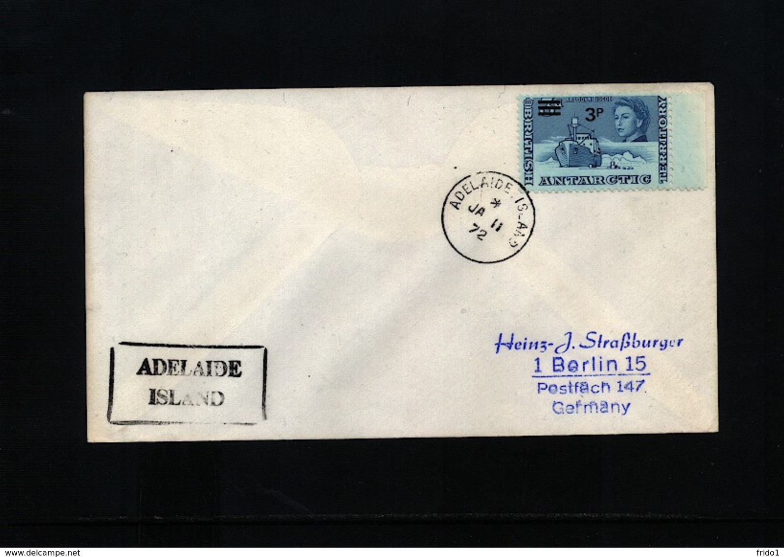 British Antarctic Territory 1972 Adelaide Island Interesting Cover - Briefe U. Dokumente