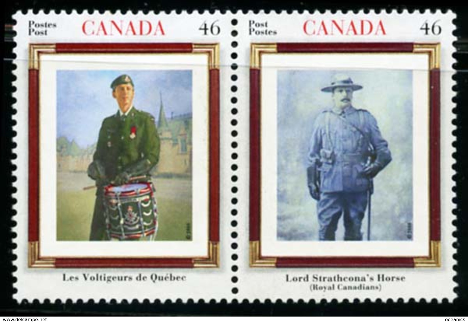 Canada (Scott No.1877a - Canadian Regiments) [**] - Ongebruikt