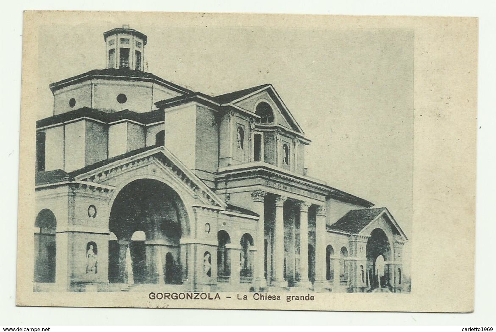 GORGONZOLA - LA CHIESA GRANDE 1923 - VIAGGIATA FP - Milano (Milan)