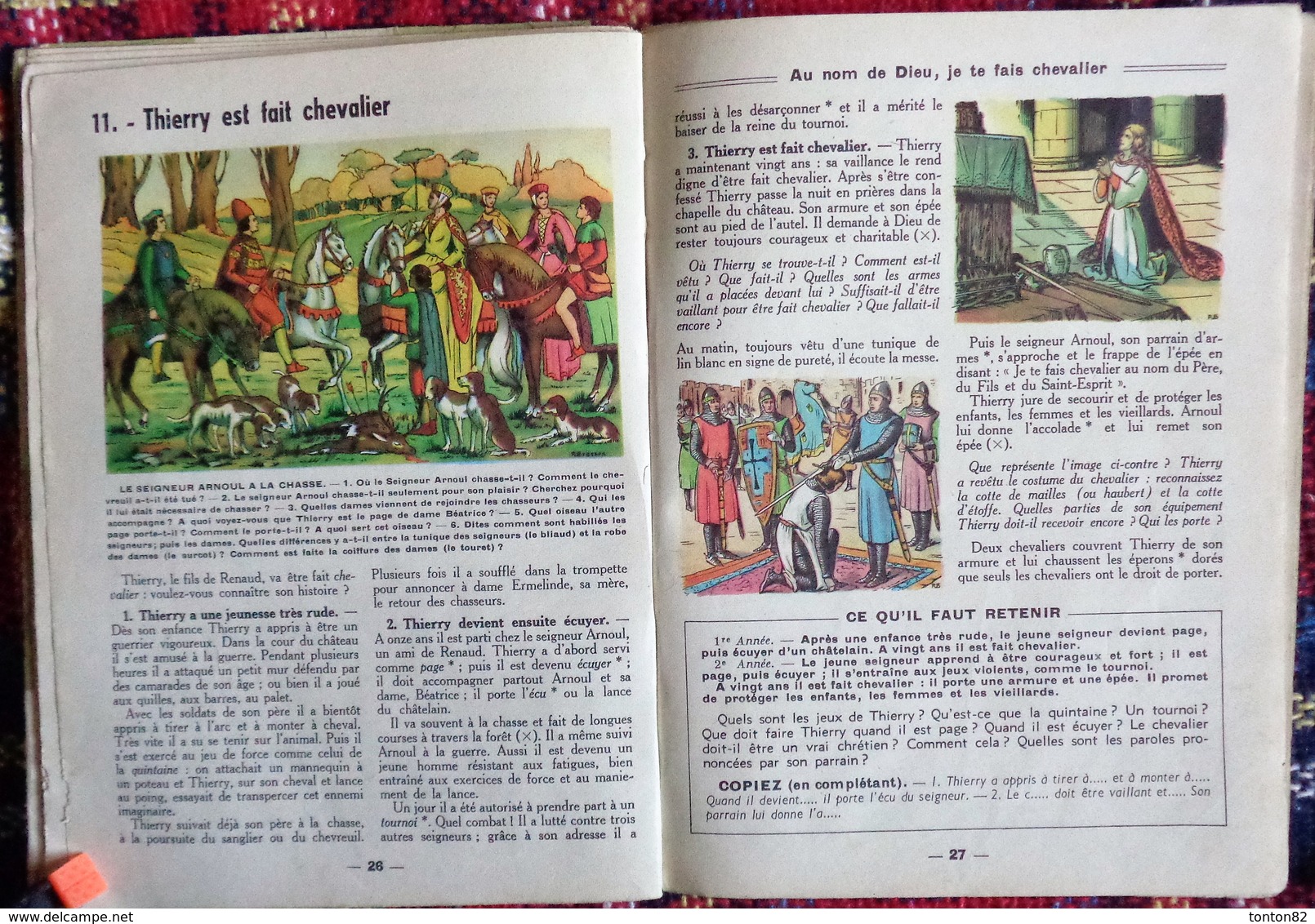 E. Billebault - Il y avait autrefois ... - Histoire de France - Cours élémentaire - Les Éditions de l'École  .