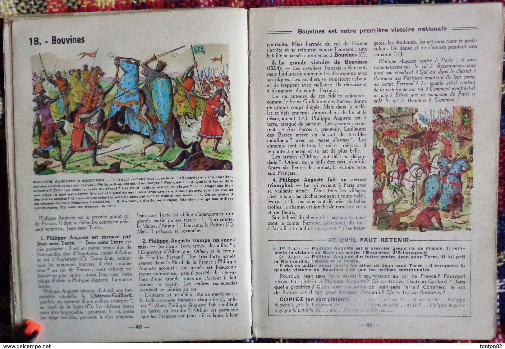 E. Billebault - Il y avait autrefois ... - Histoire de France - Cours élémentaire - Les Éditions de l'École  .