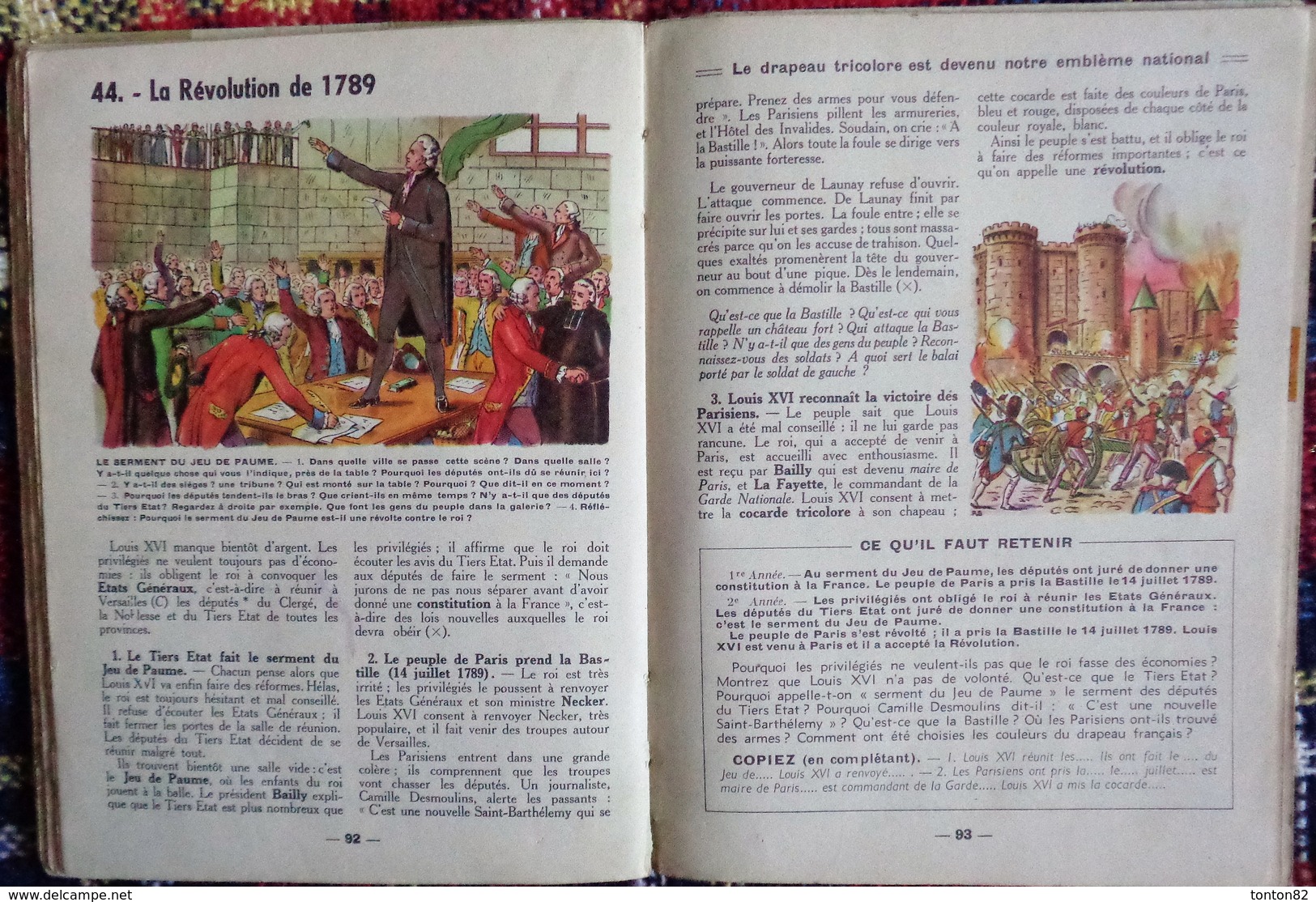 E. Billebault - Il y avait autrefois ... - Histoire de France - Cours élémentaire - Les Éditions de l'École  .