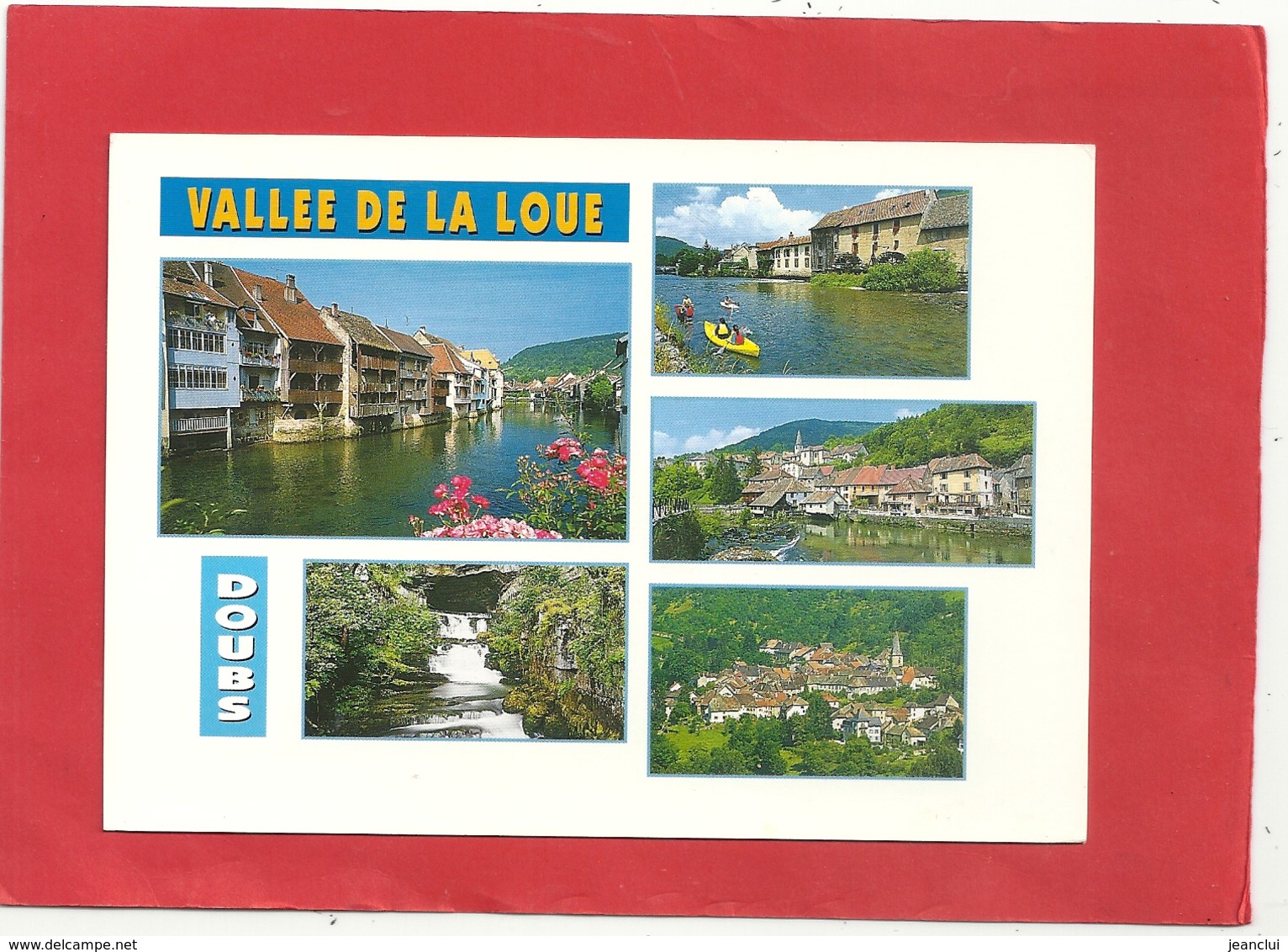 CPM . MULTIVUES "  VALLEE DE LA LOUE - ORNANS - VUILLAFANS - LODS & MOUTHIER  "  CARTE NON ECRITE - Autres & Non Classés