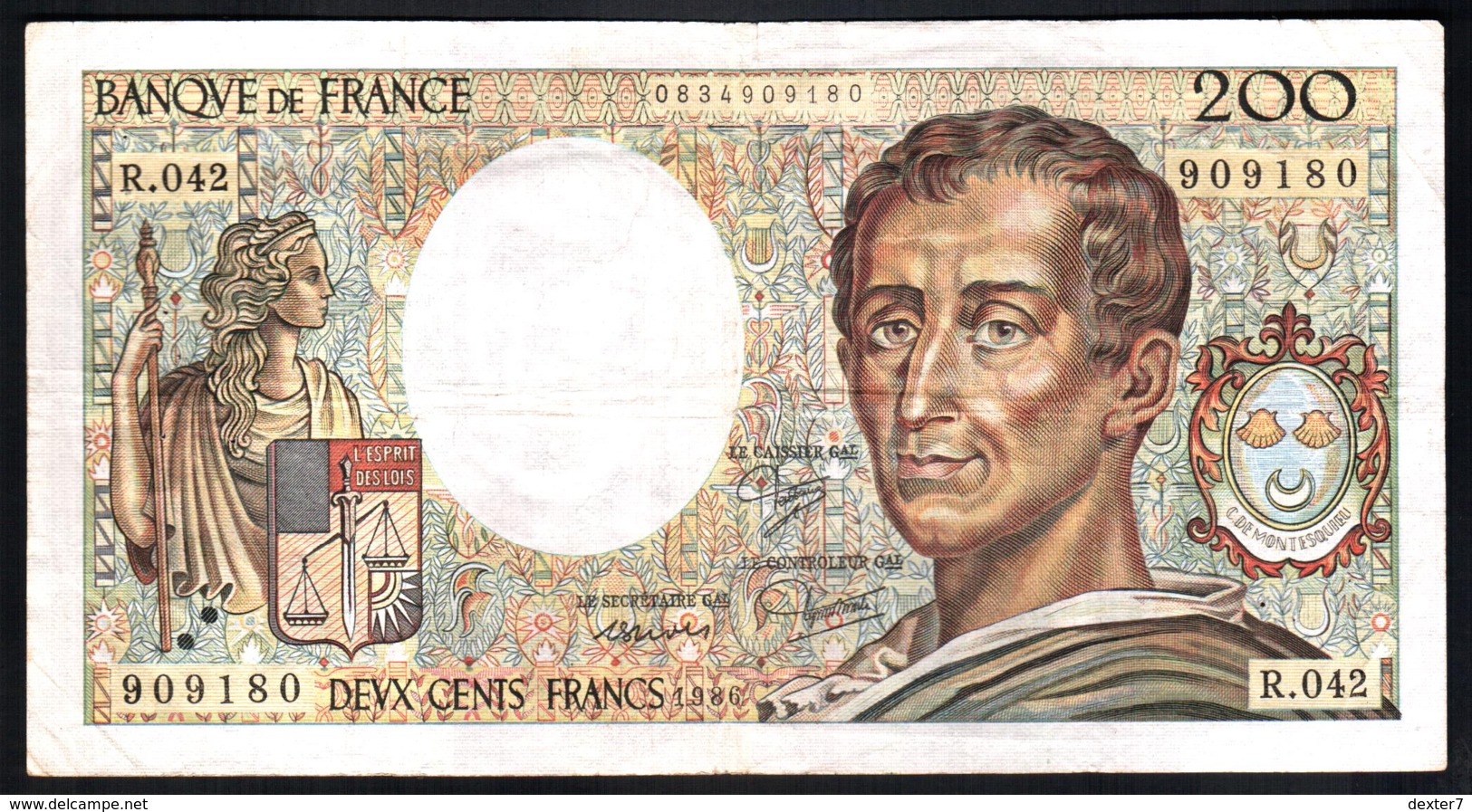 France 200 Francs Montesquieu 1986 200 Francia - 200 F 1981-1994 ''Montesquieu''