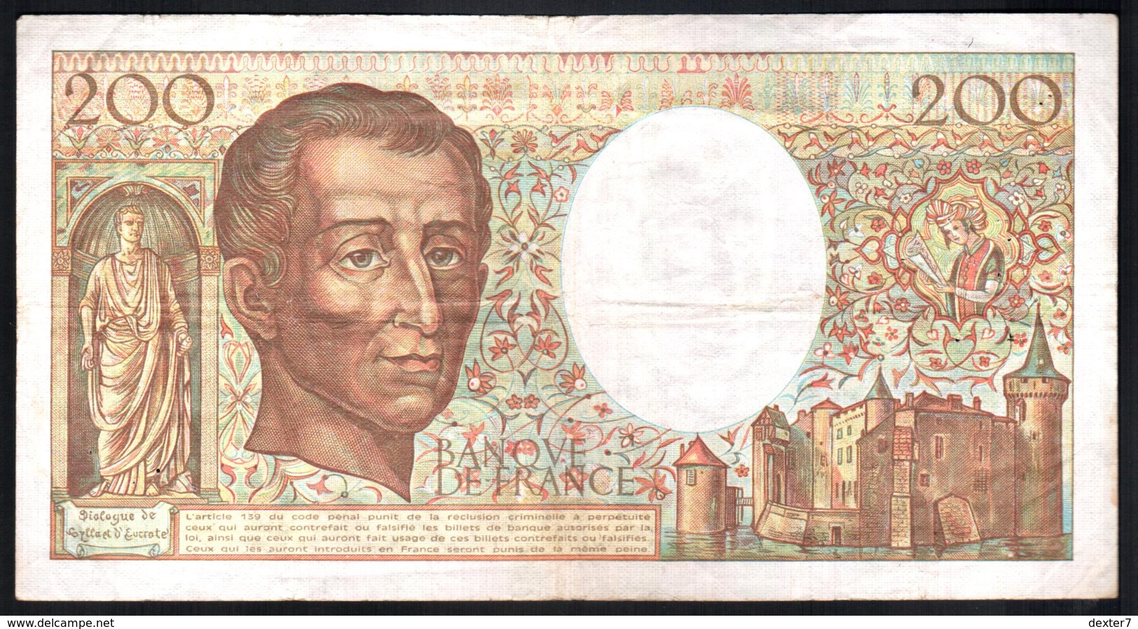 France 200 Francs Montesquieu 1986 200 Francia - 200 F 1981-1994 ''Montesquieu''