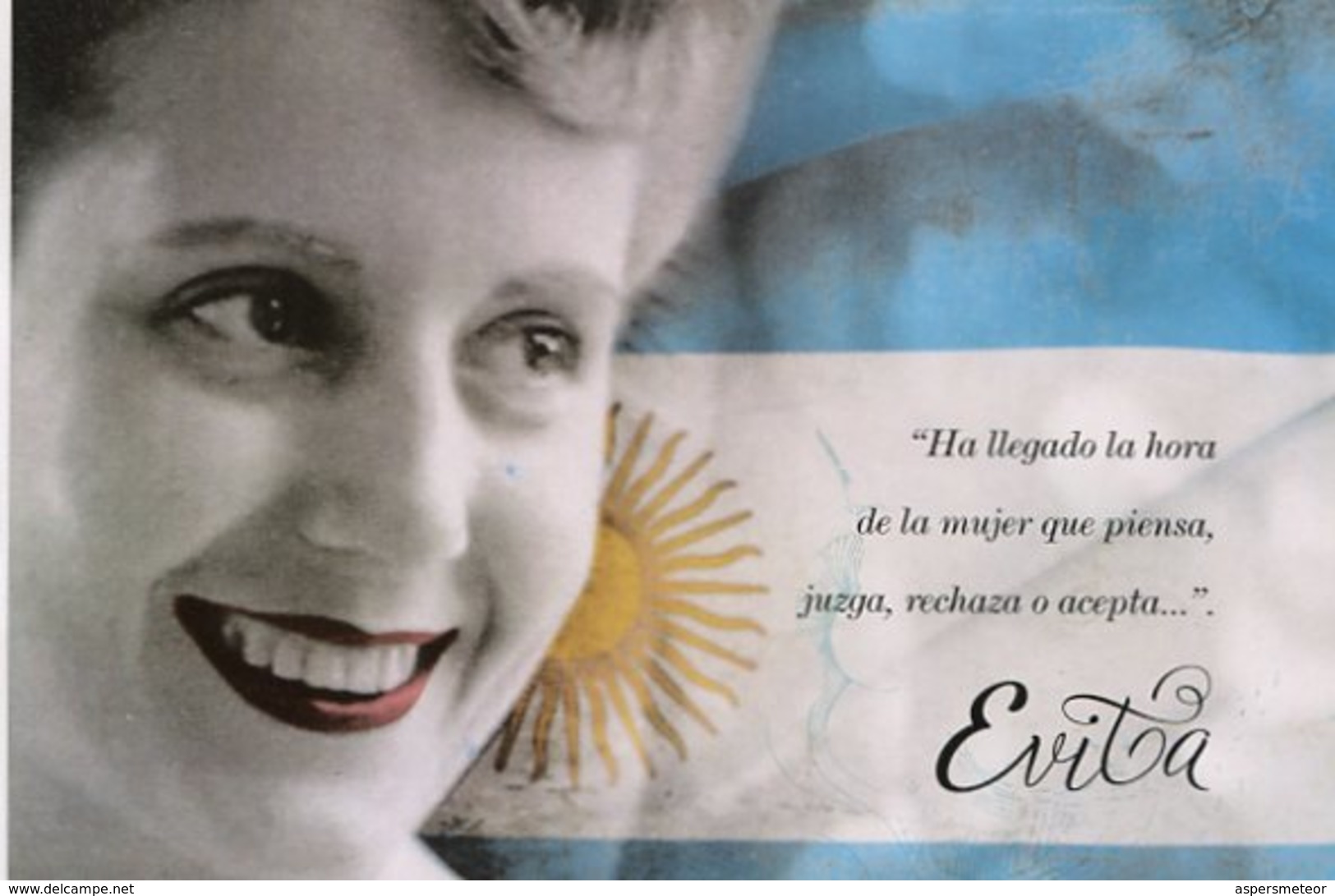 EVITA CAPITANA UNIDAD CIVICA PERON PERONISMO FEMINISMO ENTIERS CIRCULATED ENTERO CIRCULADO ARGENTINA FDC -LILHU - Beroemde Vrouwen