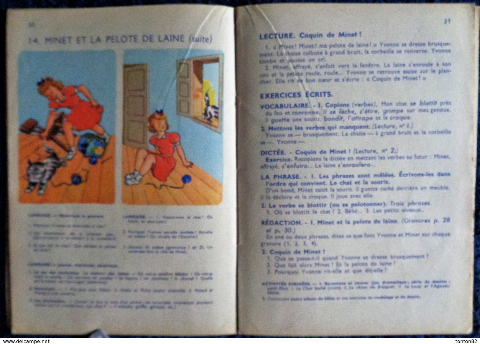 David / Haisse / Bouret - Notre Premier Livre de Vocabulaire - Cours élémentaire - Fernand Nathan - ( 1953 ) .