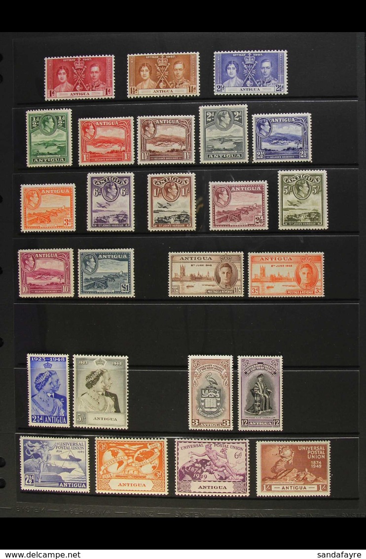 1937-1951 COMPLETE FINE MINT COLLECTION On A Stock Page, All Different, Complete SG 95/119, Inc 1938-51 Pictorials Set,  - Sonstige & Ohne Zuordnung