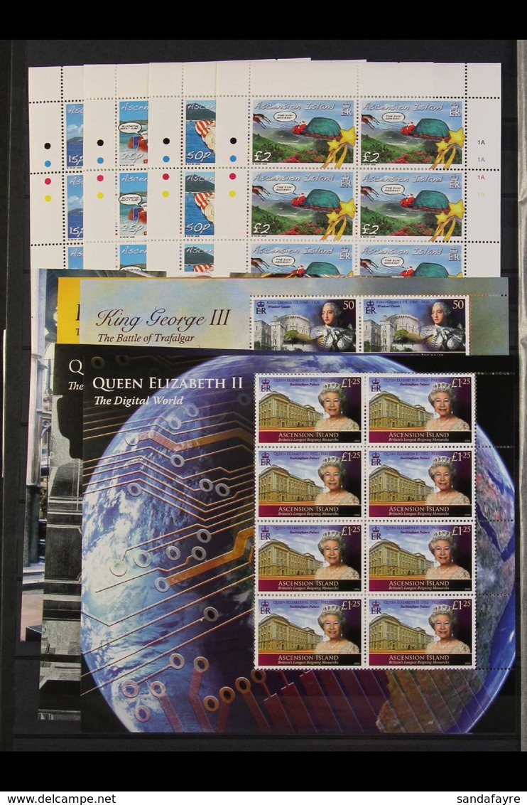 2006-2013 NHM SHEETLET SETS COLLECTION. An Impressive, ALL DIFFERENT, Modern Day, Never Hinged Mint Collection Of Sets I - Ascension (Ile De L')