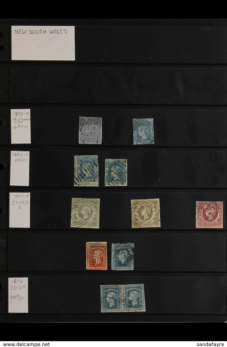 MINT & USED ACCUMULATION On Stock Pages, We See Useful Stamps From Each State, We See Useful New South Wales 1850s Imper - Otros & Sin Clasificación