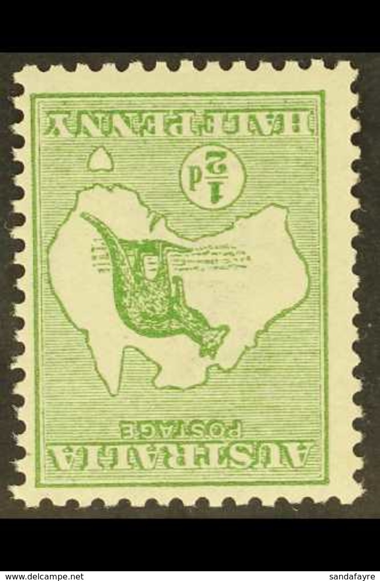 1913 ½d Green First WATERMARK INVERTED, SG 1bw, Never Hinged Mint. For More Images, Please Visit Http://www.sandafayre.c - Other & Unclassified