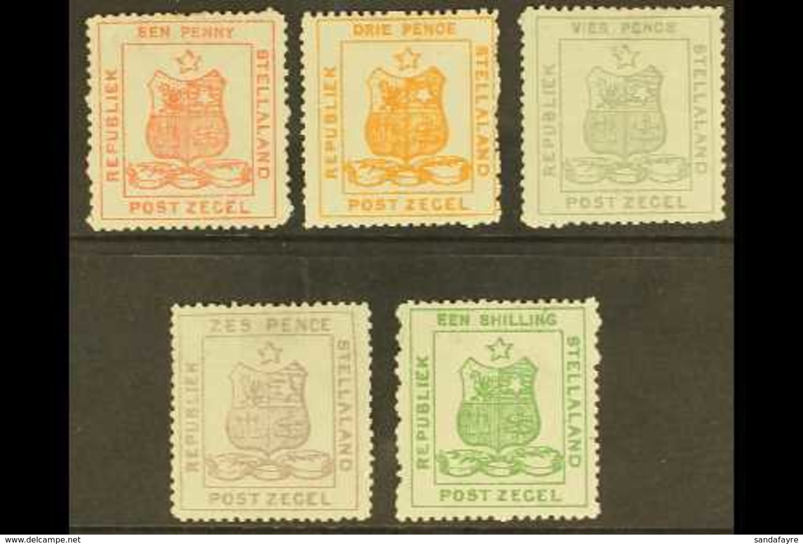 STELLALAND 1894 Arms, Complete Set Of 5, SG 1/5, Mint Or Unused, Cat.£423 (5 Stamps). For More Images, Please Visit Http - Sonstige & Ohne Zuordnung