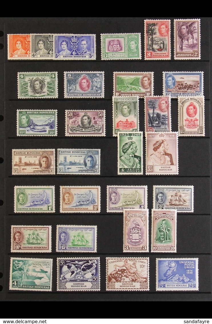 1937-51 COMPLETE KGVI MINT. A Complete Fine Mint Run From Coronation To BWI, SG 147/77. (30+ Stamps) For More Images, Pl - Honduras Britannico (...-1970)