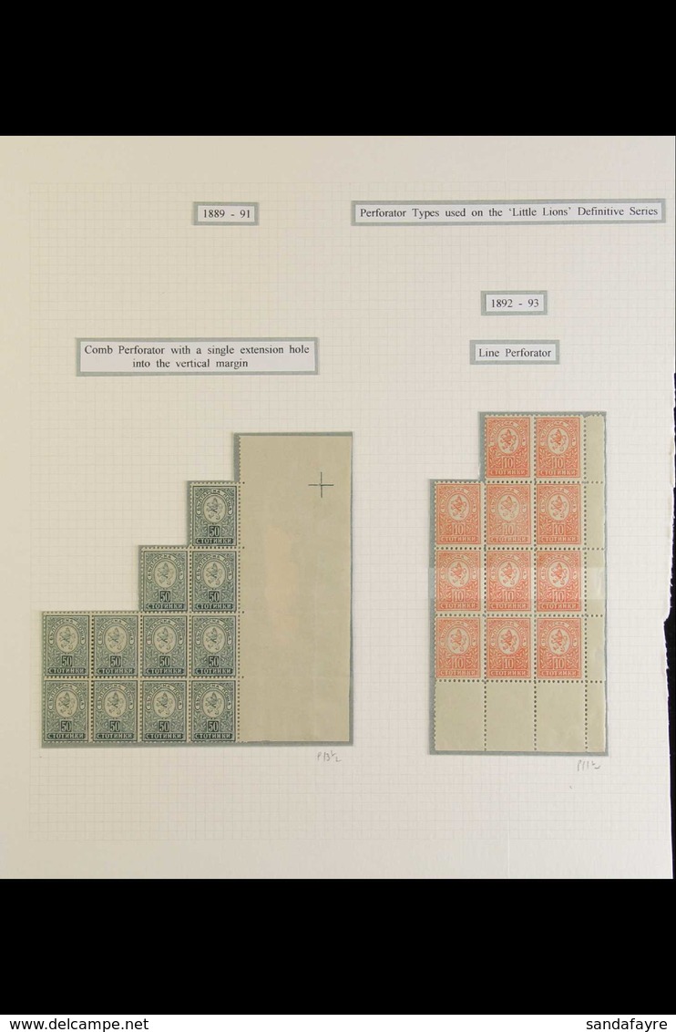 1889-1902 MINT / NEVER HINGED MINT MULTIPLES. All Different Group Of Blocks On Pages, Mostly Never Hinged Mint, Includes - Sonstige & Ohne Zuordnung