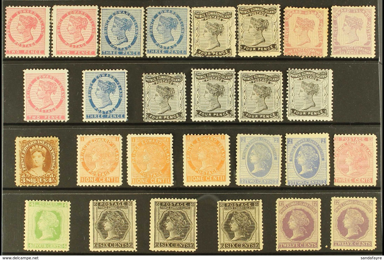 1862-69 MINT & UNUSED SELECTION Presented On A Stock Card. Unchecked In Detail , But Includes 1862-69 Toned Paper Range  - Sonstige & Ohne Zuordnung