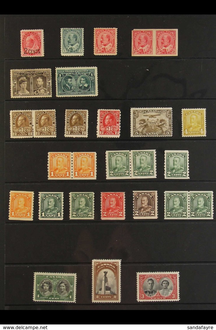 1899-1967 DELIGHTFUL MINT COLLECTION Generally Fine Condition Including Much Never Hinged. Note KEVII 1c & 2c, Plus 2c I - Autres & Non Classés