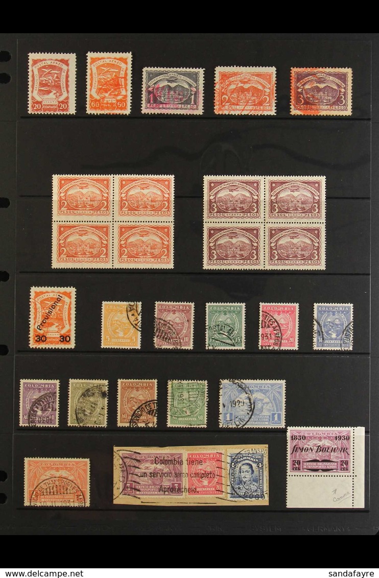 SCADTA 1921-1930 Mint And Used Collection. With 1921 Range To 2p And 3p Used; 1923 2p And 3p Mint Blocks Of Four; 1923 " - Kolumbien