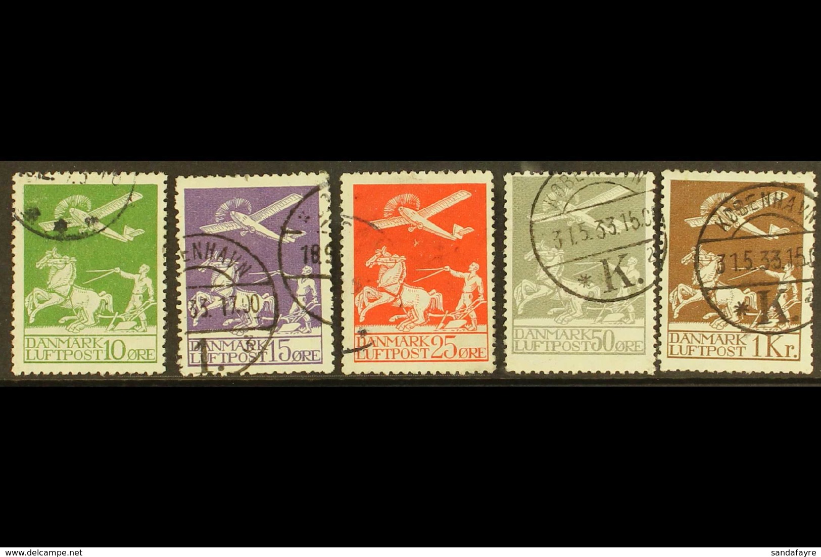 1925-29 AIR POST Set, SG 224/28, Facit 213/17, Mi 143/45 & 180/81, Good Used (5 Stamps) For More Images, Please Visit Ht - Autres & Non Classés