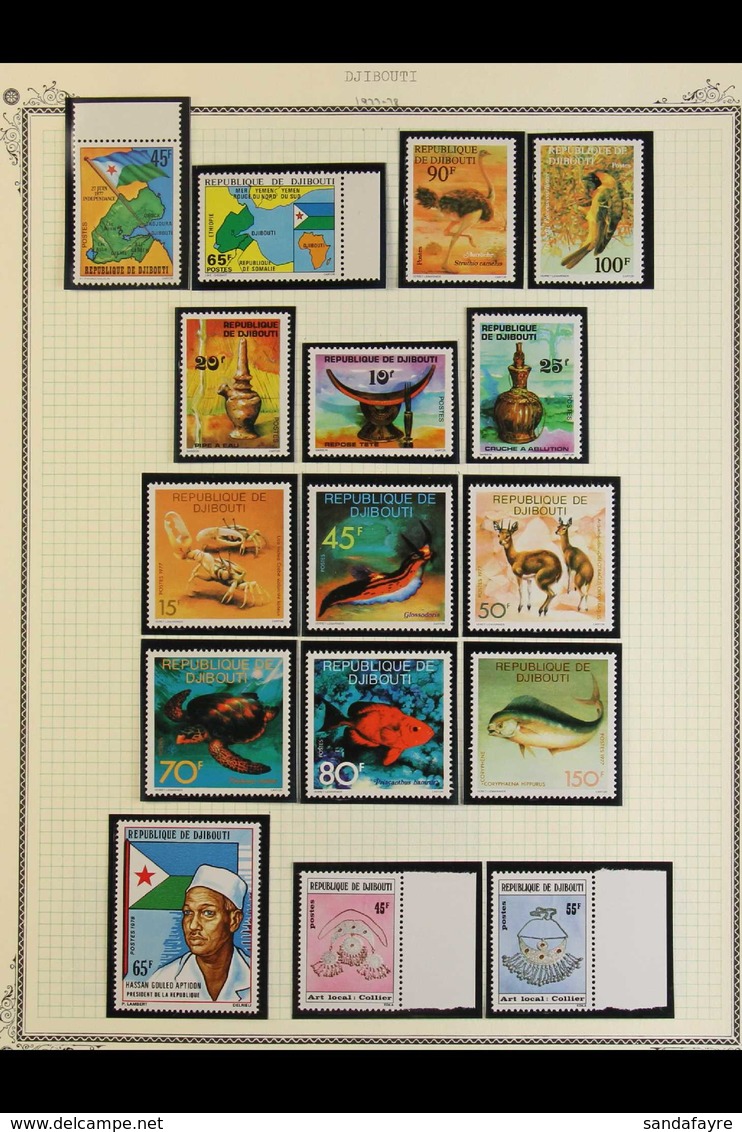 1977-85 BEAUTIFUL NHM COLLECTION. An ALL DIFFERENT Collection Presented In Mounts On Album, Ex Alphonse Collection. Incl - Dschibuti (1977-...)