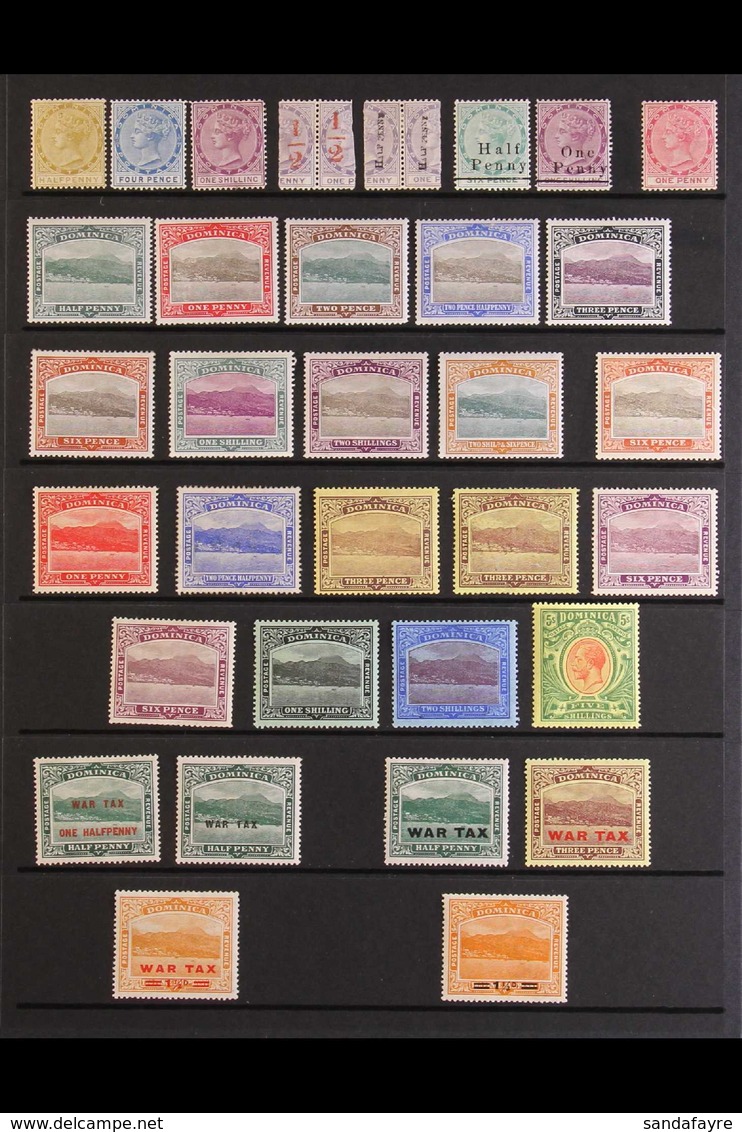 1877-1935 OLD TIME FINE MINT COLLECTION A Most Attractive & Fresh Mint Collection With Vibrant Colours And Better Values - Dominique (...-1978)