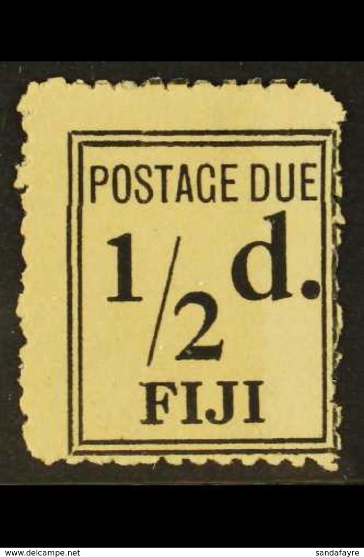 POSTAGE DUE 1917-18 ½d Black (narrower Setting), SG D5a, Fine Unused Without Gum. For More Images, Please Visit Http://w - Fidji (...-1970)