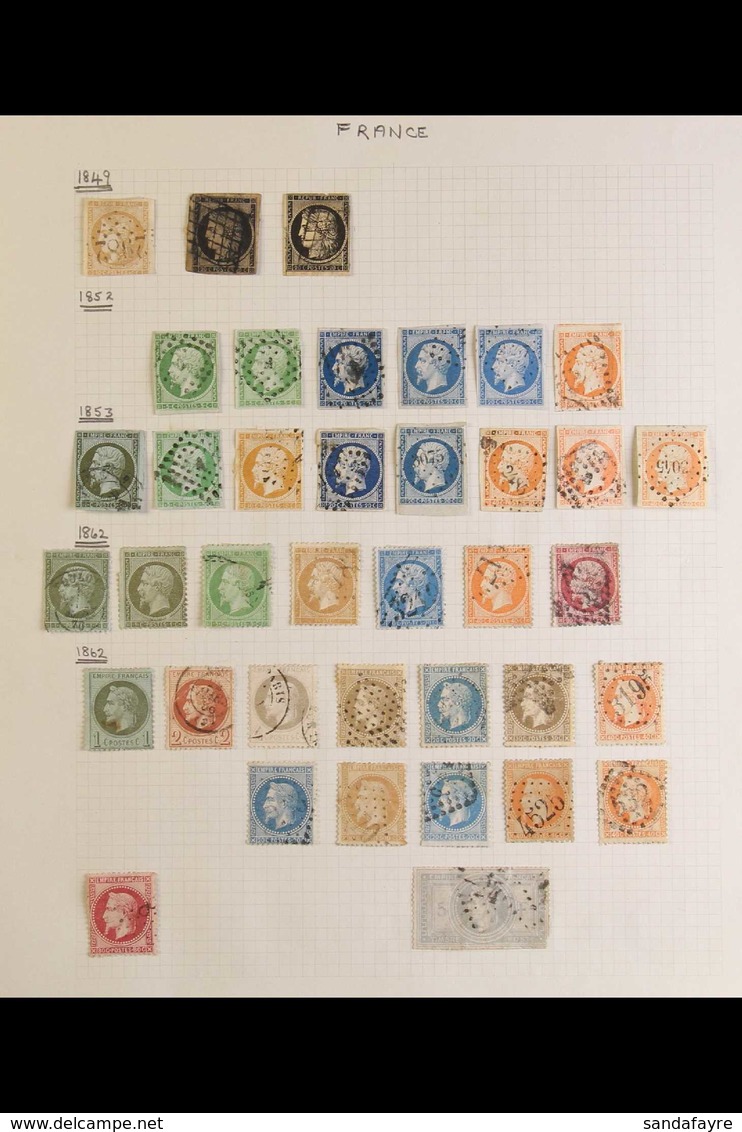 1849-1980's ACCUMULATION IN A CARTON. Some Mint & Never Hinged Mint But Mainly Used Stamps On Various Leaves & In Packet - Sonstige & Ohne Zuordnung