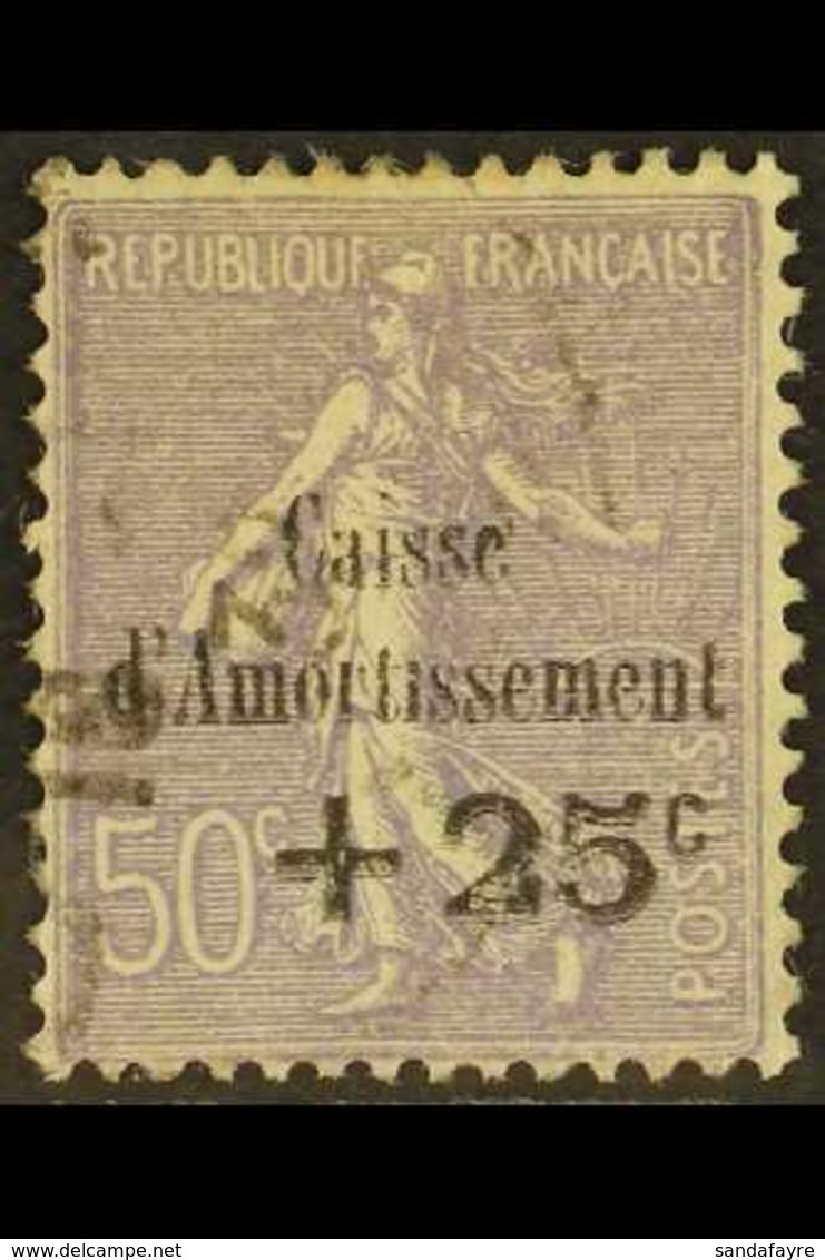 1931 50c+25c Pale Violet Sinking Fund Overprint WITHOUT DOT OVER "I" Variety, Yvert 276a, Used, Scarce. For More Images, - Autres & Non Classés