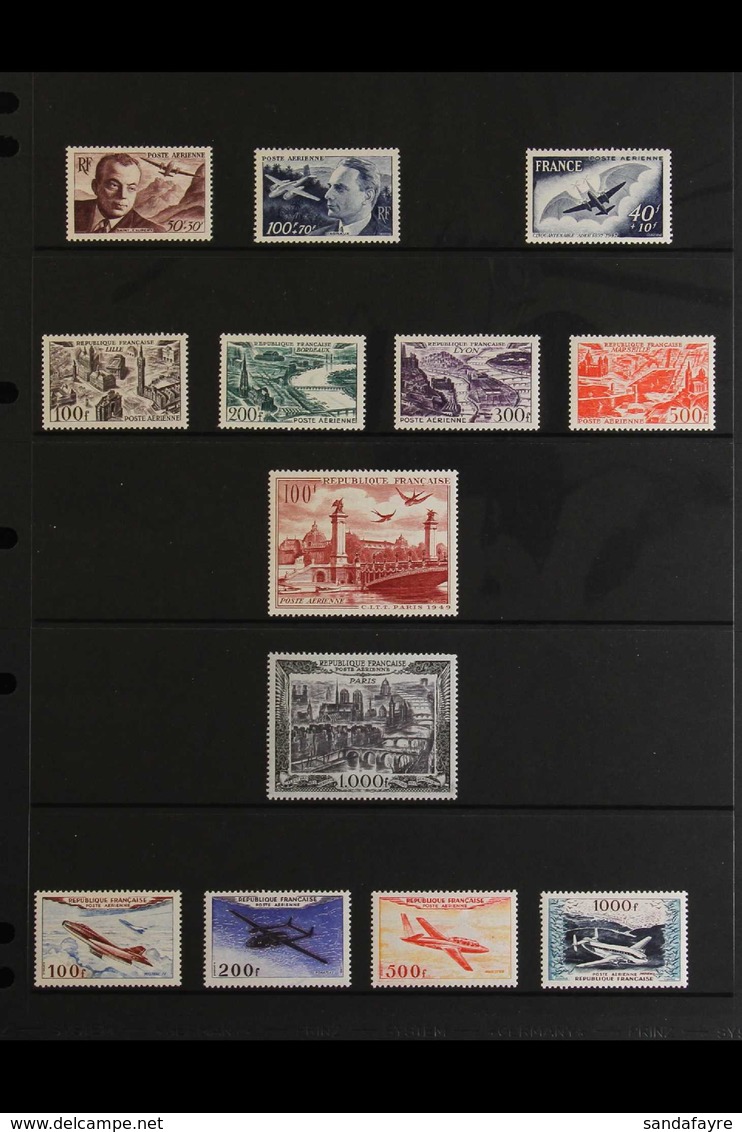 1947-70 VERY FINE MINT AIR POST COLLECTION. A Complete, Very Fine Mint Run Of Air Post Issues, Yv 21/44. Lovely Conditio - Autres & Non Classés