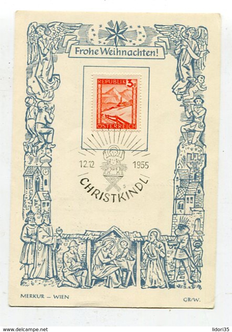 Oesterreich / 1955 / Int. Sonderbeleg "Christkindl" (30011) - Briefe U. Dokumente