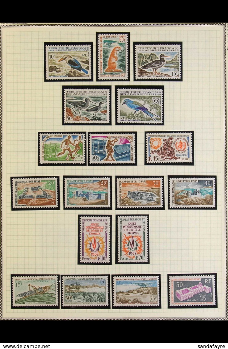 AFARS ET ISSAS 1967-77 VALUABLE MINT / NHM COLLECTION. A Beautiful Mint & Nhm Collection With Many Complete Sets Neatly  - Other & Unclassified