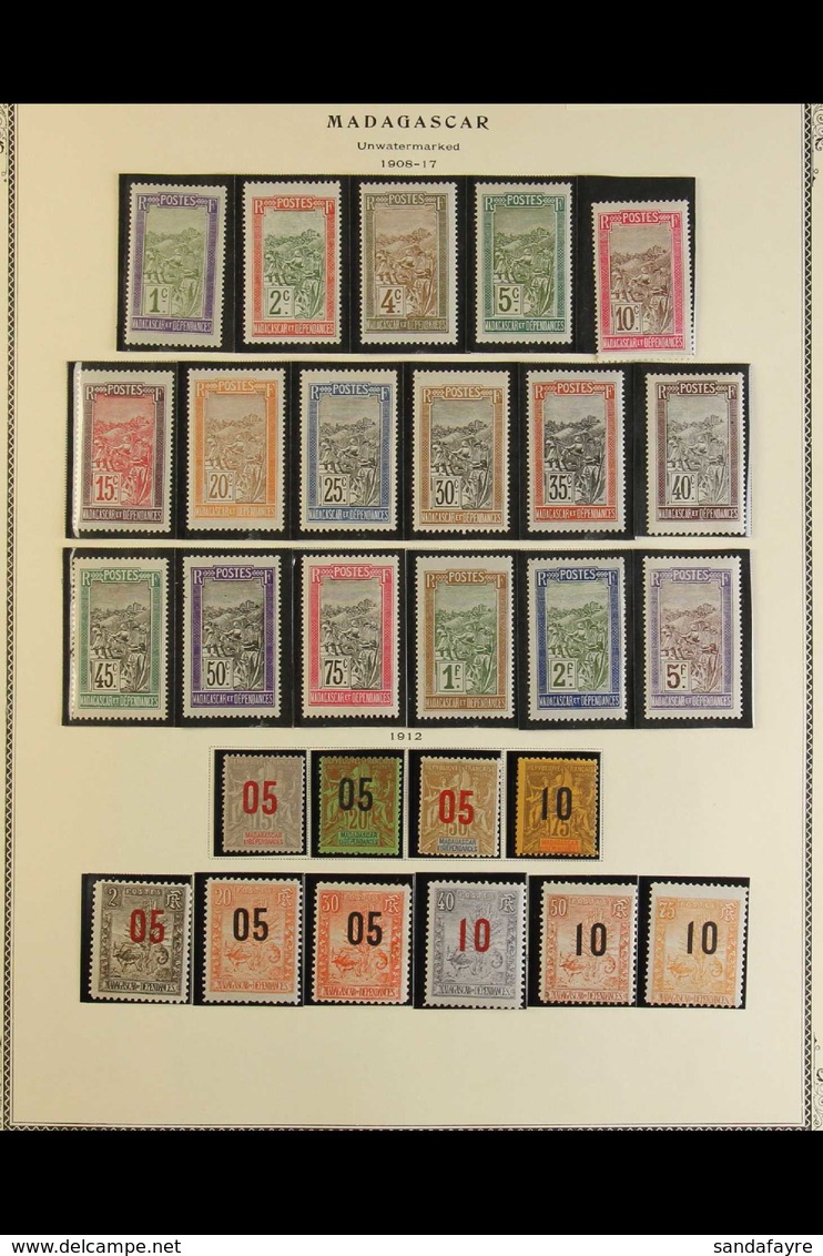 MADAGASCAR 1908-1957 ATTRACTIVE MINT / NHM COLLECTION. A HIGHLY COMPLETE, Chiefly ALL DIFFERENT Mint & Nhm Collection (E - Sonstige & Ohne Zuordnung