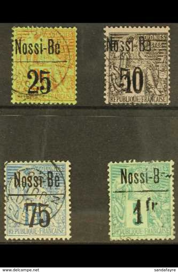 NOSSI-BE 1893 Surcharged Set (SG 36/9, Yvert 19/22), Fine Used (4 Stamps) For More Images, Please Visit Http://www.sanda - Sonstige & Ohne Zuordnung