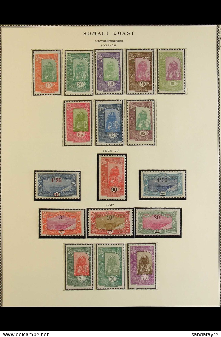 SOMALI COAST 1924-66 COMPLETE MINT / NHM COLLECTION (Ex Alphonse Collection, Chiefly Nhm) Neatly Presented In Mounts On  - Sonstige & Ohne Zuordnung
