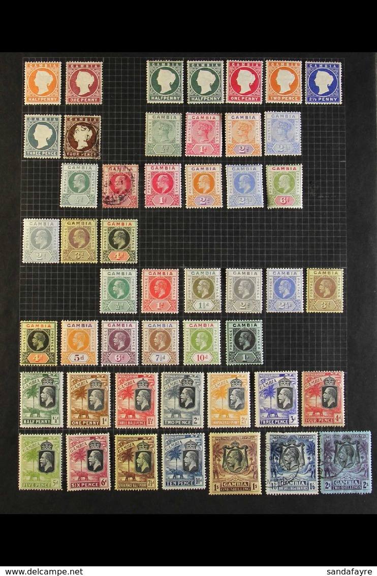 1880-1943 COLLECTION Mint And Used (mainly Mint), Chiefly Fine Condition. With Nice Ranges Of QV (13 Stamps) And KEVII ( - Gambia (...-1964)