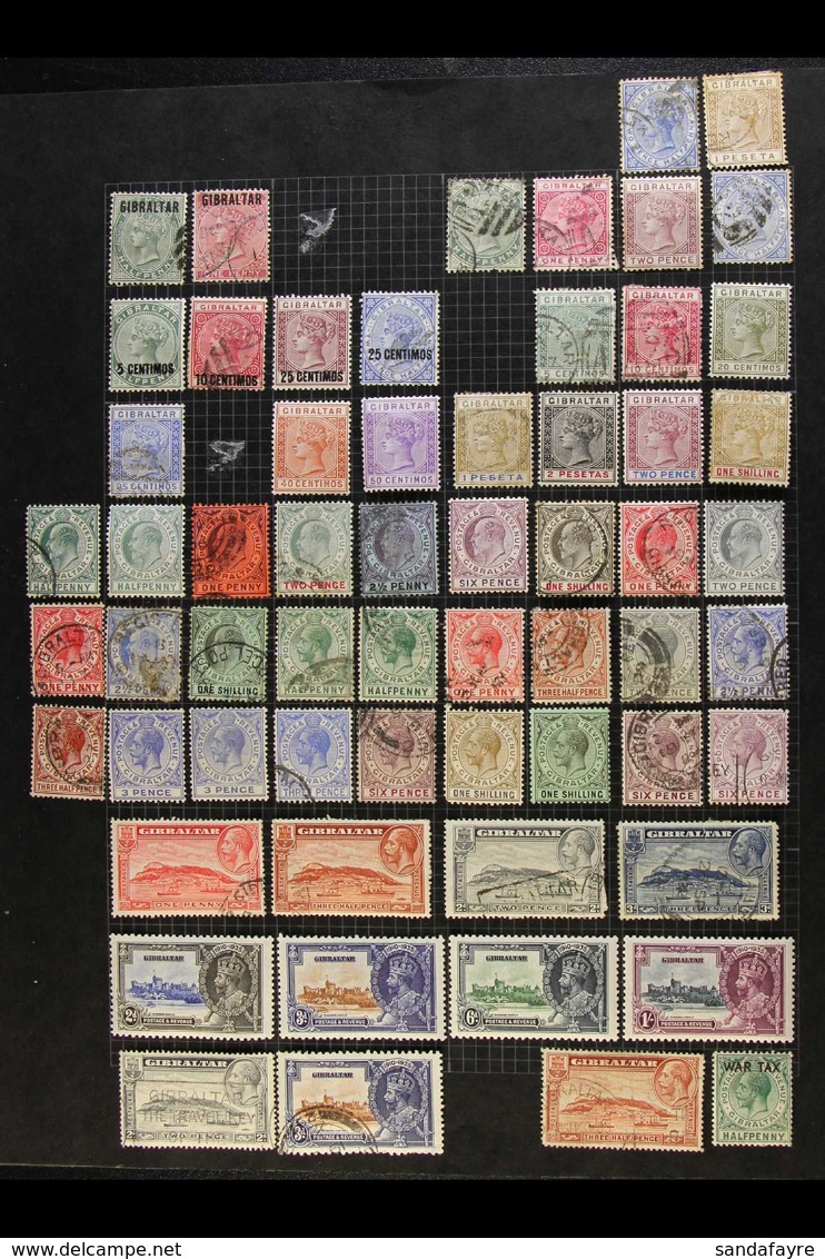 1886-1959 MINT & USED COLLECTION Somewhat Untidy Lot On Album Pages, But Closer Inspection Reveals Better Stamps & Sets, - Gibraltar