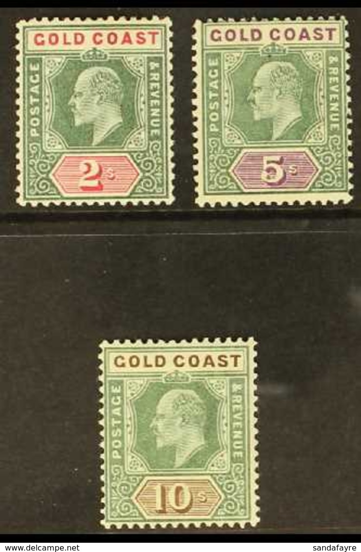 1902 2s, 5s And 10s, SG 45/47, Very Fine Mint. (3 Stamps) For More Images, Please Visit Http://www.sandafayre.com/itemde - Goldküste (...-1957)