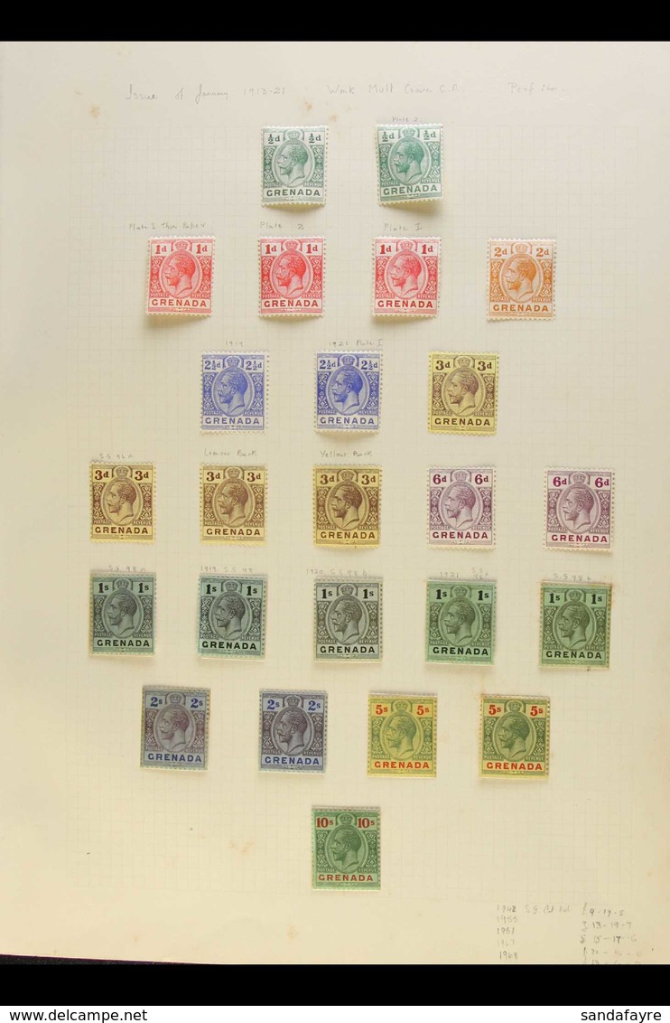 1873 To 1970's MINT & USED COLLECTION On A Variety Of Pages. With A Small QV & KEVII Selection; KGV 1913-22 Complete Set - Grenade (...-1974)