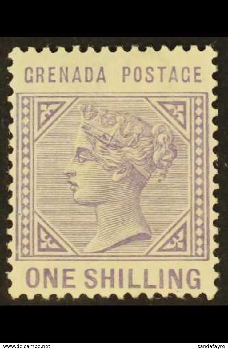 1883 1s Pale Violet, Wmk Crown CA (inverted), SG 36, Very Fine Mint. For More Images, Please Visit Http://www.sandafayre - Grenada (...-1974)