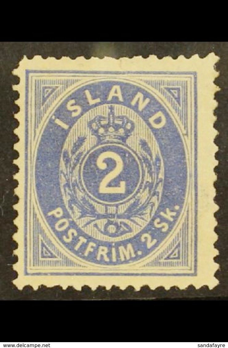 1873 2sk Blue Perf 14x13½, SG 1 (Facit 1), Mint With Large Part OG. Fresh And Attractive. For More Images, Please Visit  - Sonstige & Ohne Zuordnung