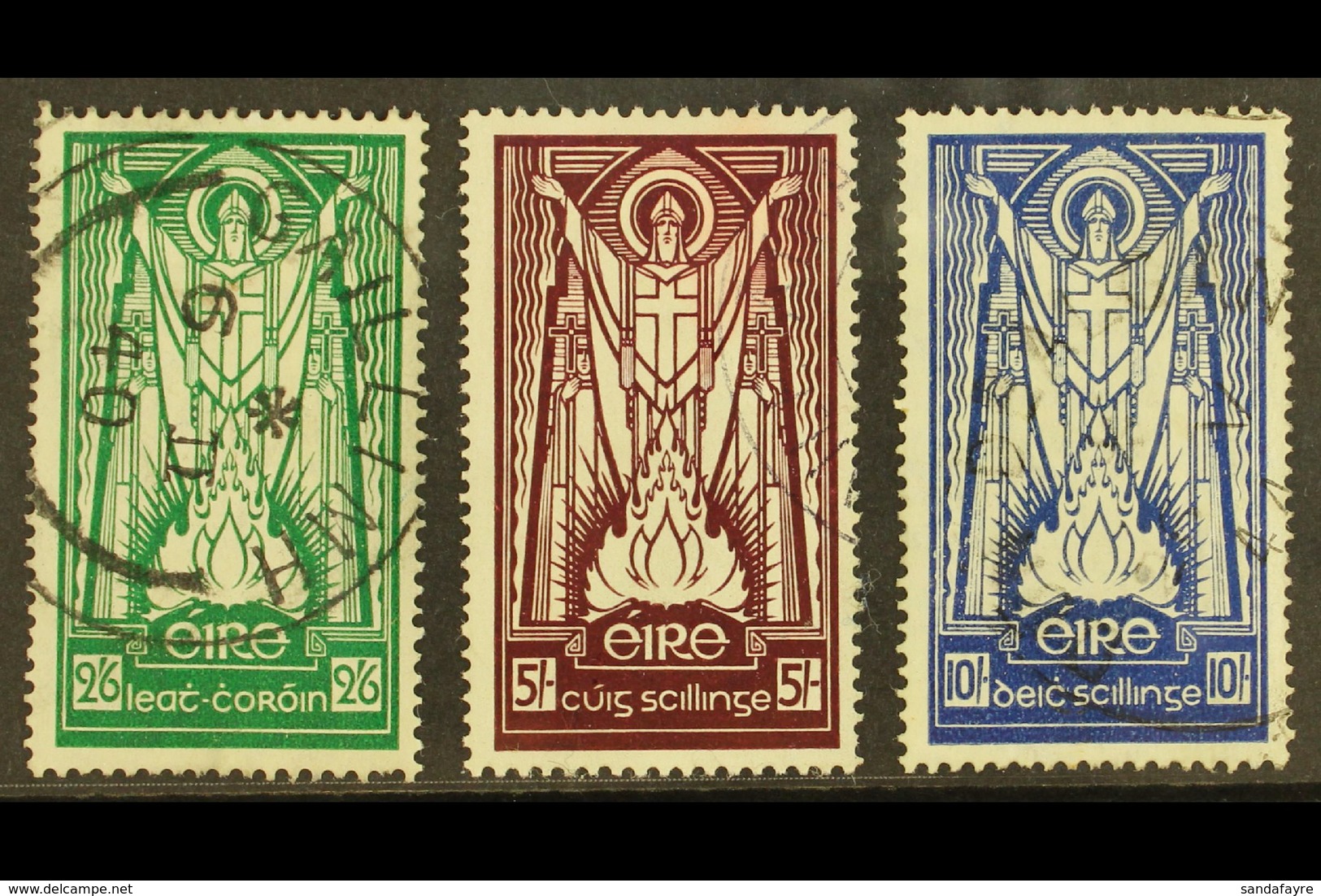 1937 ST PATRICK High Values Set, SG 102-104, Very Fine Cds Used. (3) For More Images, Please Visit Http://www.sandafayre - Other & Unclassified