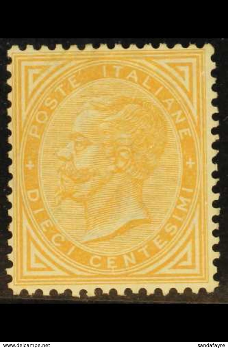 1863 10c Orange-ochre, Sassone L17, Mi 17, Mint, No Gum. For More Images, Please Visit Http://www.sandafayre.com/itemdet - Non Classés