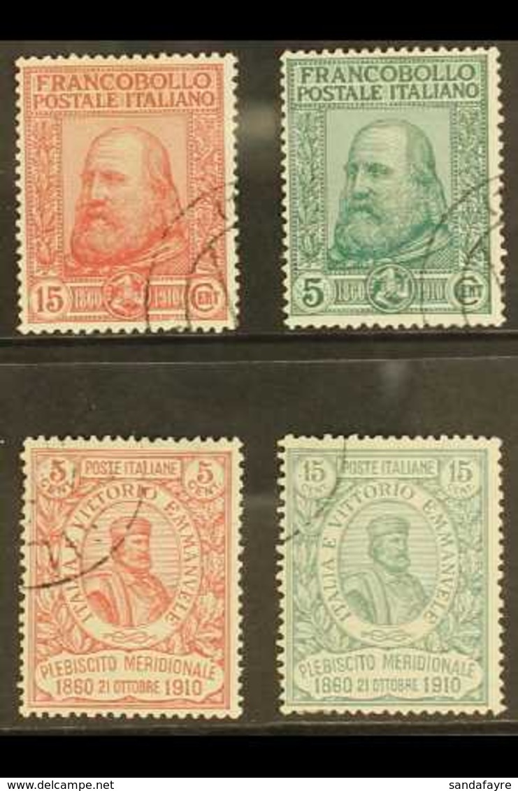 1910 Plebiscites Both Complete Sets (Sassone 87/90, SG 81/84, Michel 95/98), Fine Cds Used Cancelled Per Favour, Fresh,  - Unclassified