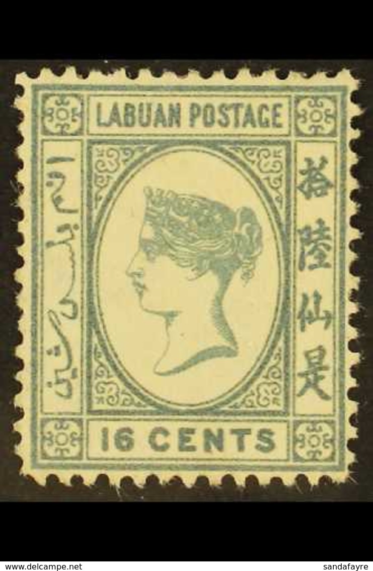 1885-86 16c Grey Watermark Reversed, SG 33x, Mint Part Gum, Fresh. For More Images, Please Visit Http://www.sandafayre.c - North Borneo (...-1963)