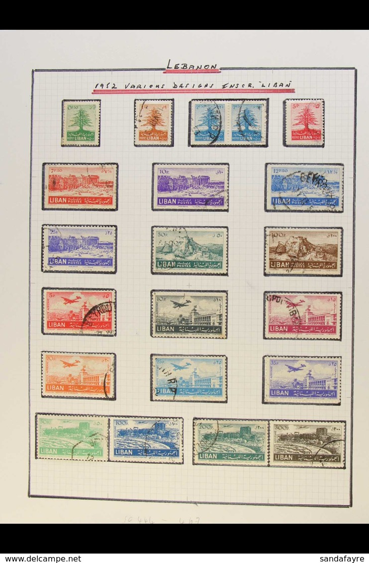 1925-60 CLEAN ALL DIFFERENT COLLECTION A Good Mint And Used Collection On Album Pages With Many Complete Sets And Useful - Libanon