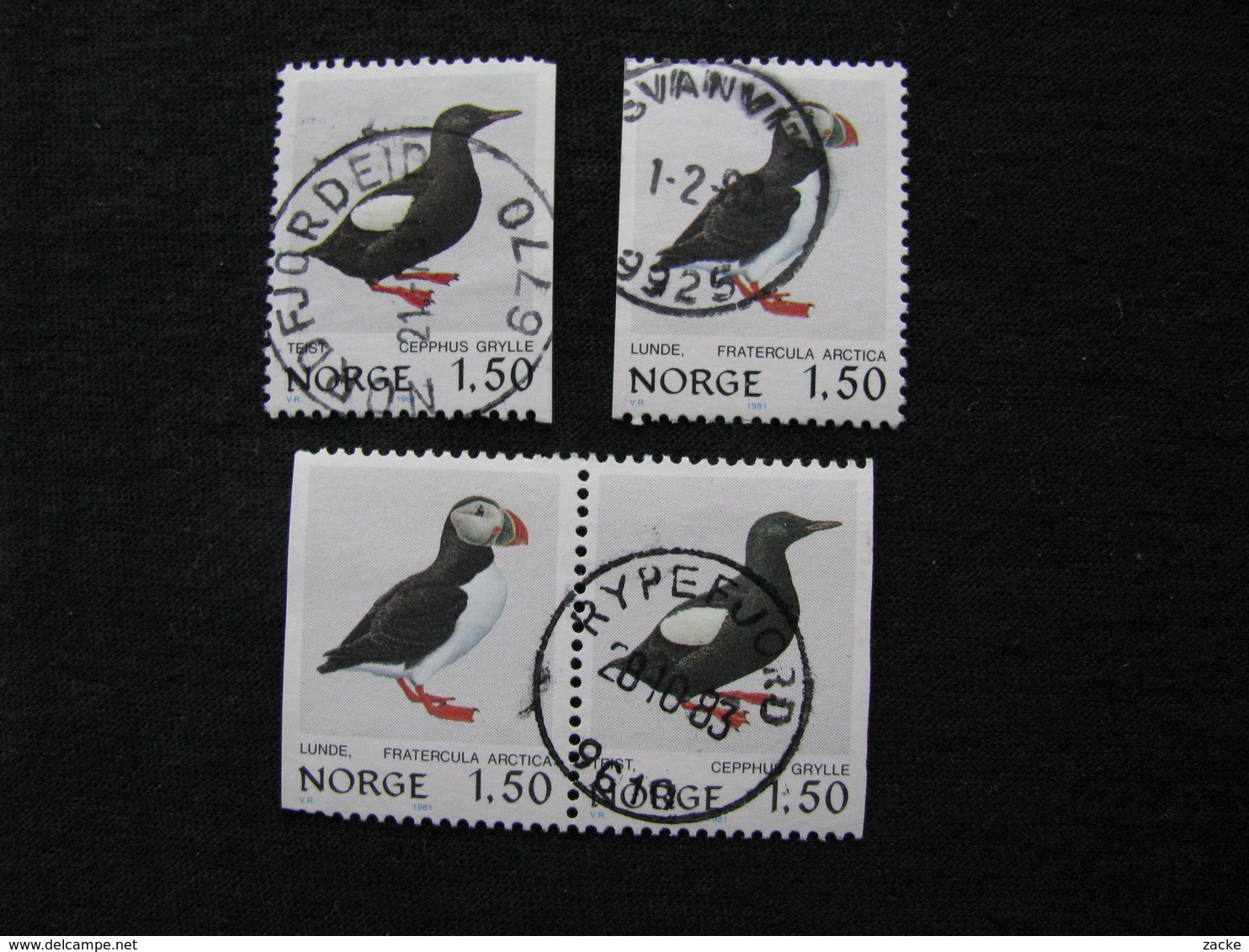 Norwegen  829 - 830  O - Gebraucht