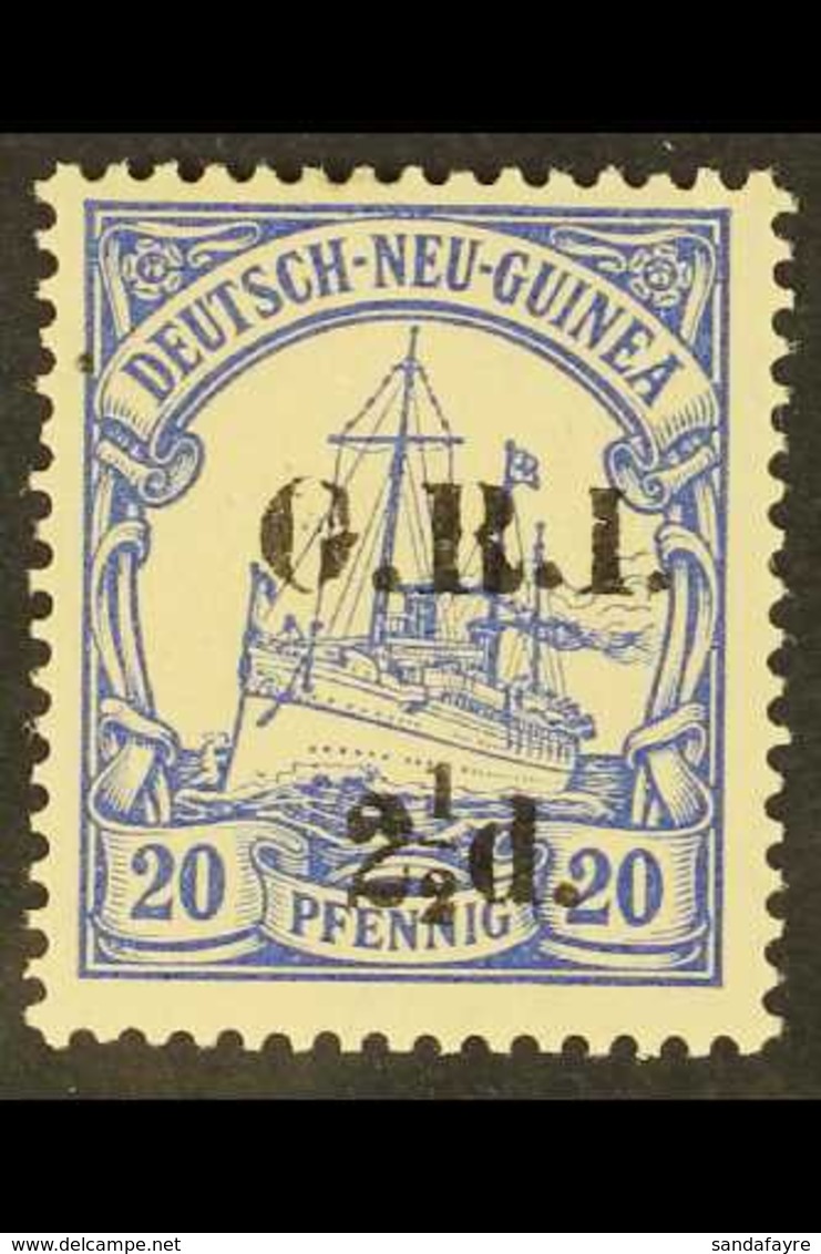 AUSTRALIAN OCCUPATION 1914-15 (German New Guinea Surcharged) 2½d On 20pf Ultramarine, SG 6, Fine Mint For More Images, P - Papua-Neuguinea